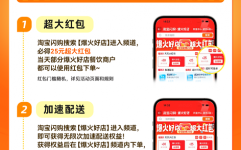 淘宝闪购双11服务连续升级：上线“加速配送”，“爆火好店”订单平均提速3分钟