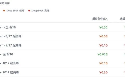 DeepSeek引入算力峰谷计价，大模型API价格体系进入全面调整期